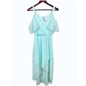 Womens Dress Sz S Boho Fairy Whimsical Mint Ethereal Romantic Flowy Feminine